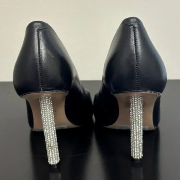 Schutz | Women's Black Lou Glam High Stiletto Heel Pumps - Picture 8 of 9